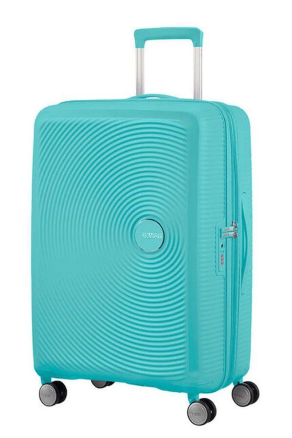 American Tourister Cestovní kufr Soundbox Spinner EXP 32G 97/110 l - modrá