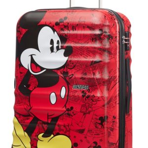 American Tourister Cestovní kufr Wavebreaker Disney Spinner 64 l - Mickey Comics Red