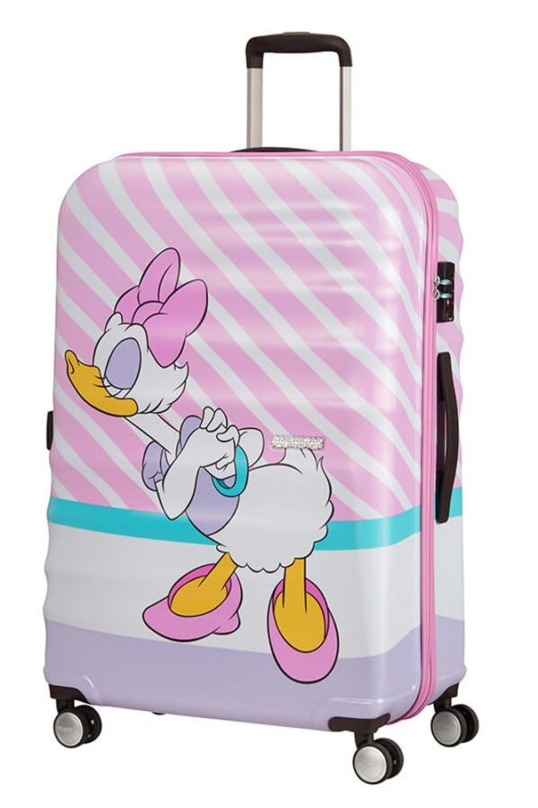 American Tourister Cestovní kufr Wavebreaker Disney Spinner 96 l - Daisy Pink Kiss