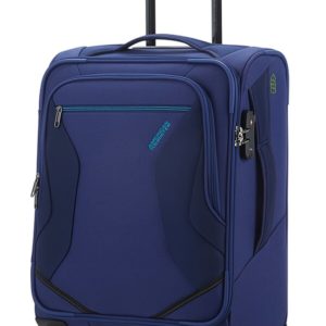 American Tourister Kabinový cestovní kufr Eco Wanderer Spinner 83G 40 l - modrá