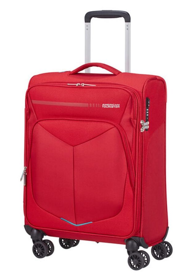 American Tourister Kabinový cestovní kufr Summerfunk Strict Spinner 78G 40 l - červená