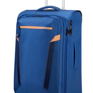 American Tourister Látkový cestovní kufr AT Eco Spin M 64 l - modrá