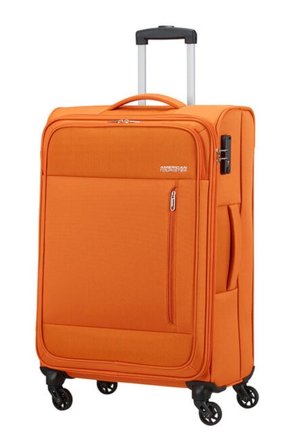 American Tourister Látkový cestovní kufr Heat Wave M 65 l - oranžová
