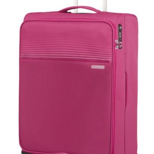 American Tourister Látkový cestovní kufr Lite Ray M 75 l - růžová