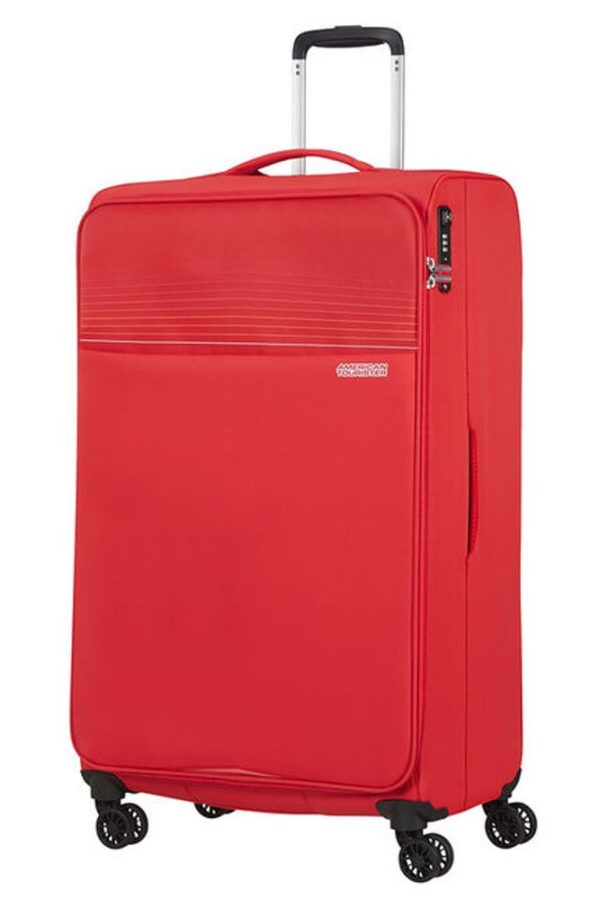 American Tourister Látkový cestovní kufr Lite Ray XL 105 l - červená