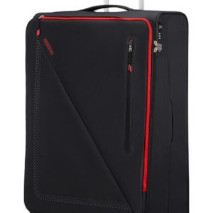 American Tourister Látkový cestovní kufr Lite Volt 102 l - BLACK/RED