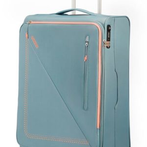 American Tourister Látkový cestovní kufr Lite Volt Spinner 70 l - GREY/PEACH