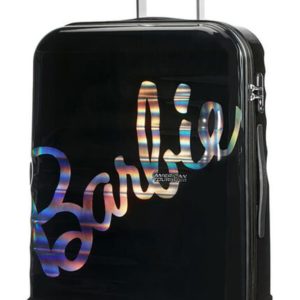 American Tourister Skořepinový cestovní kufr Wavebreaker Barbie Spinner 64 l - černá
