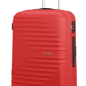 American Tourister Skořepinový cestovní kufr Wavetwister 63 l - červená