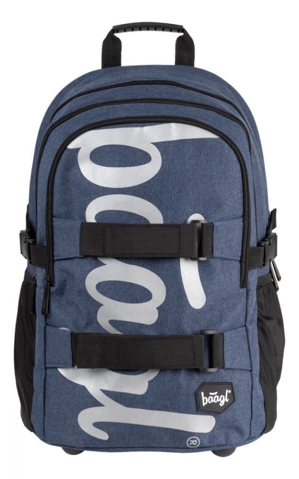 BAAGL Školní batoh Skate Blue 29 l - modrá
