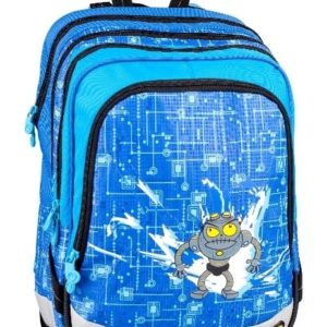 Bagmaster Klučičí školní batoh pro prvňáčky S1A 0114 C BLUE 17 l