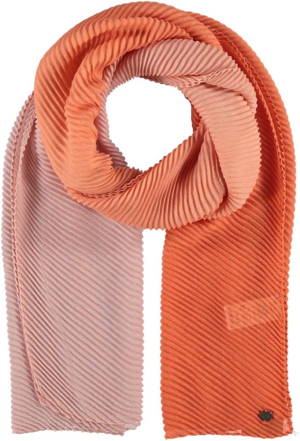 Fraas Dámský obdélníkový plisovaný šátek 625490 - oranžová
