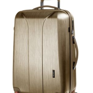 March Skořepinový cestovní kufr New Carat SE L 105 l - zlatá