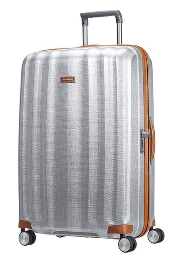 Samsonite Cestovní kufr Lite-Cube DLX Spinner 122 l - stříbrná