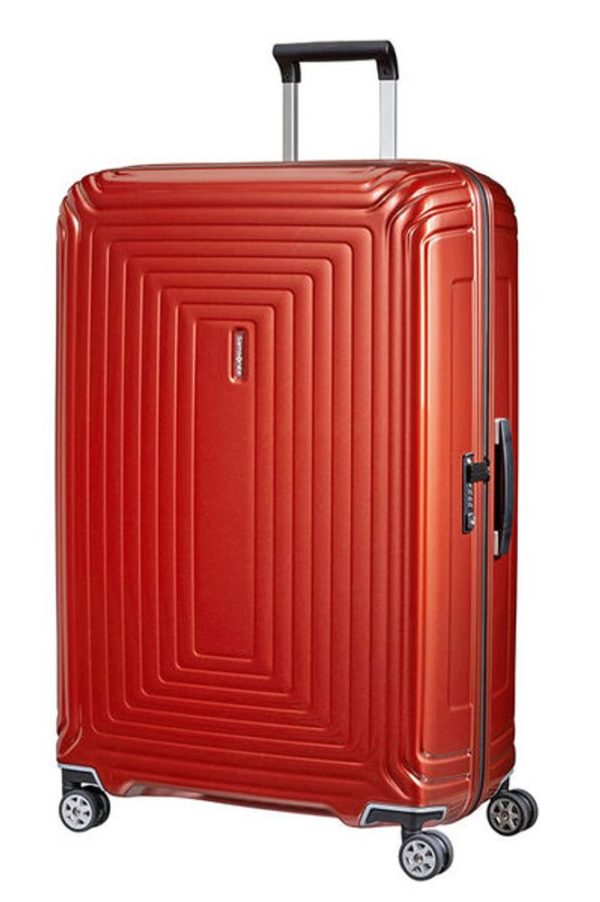 Samsonite Cestovní kufr Neopulse Spinner 44D 124 l - METALLIC INTENSE RED