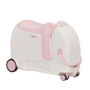 Samsonite Dětský kufr Dream Rider Deluxe Ride-On Spinner Elephant 25 l - světle růžová