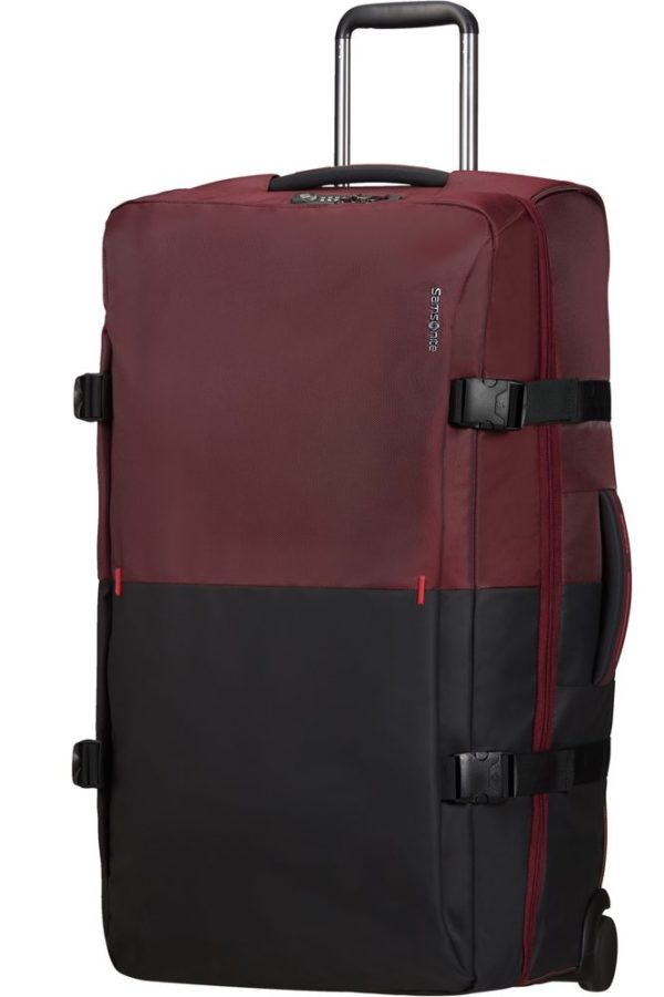 Samsonite Látková cestovní taška na kolečkách Rythum 115 l - tmavě červená