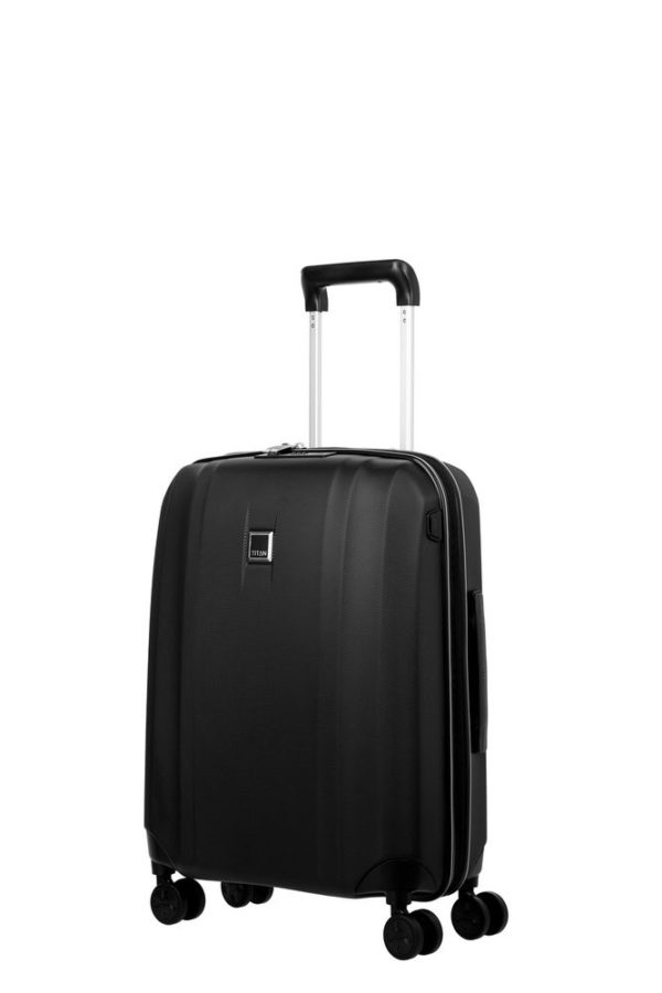 Titan Kabinový cestovní kufr Xenon 4w S USB Black 38 l