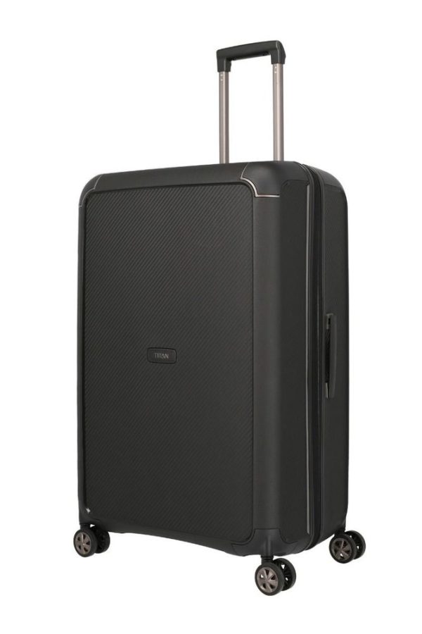 Titan Skořepinový cestovní kufr Compax 4w L Black 104 l