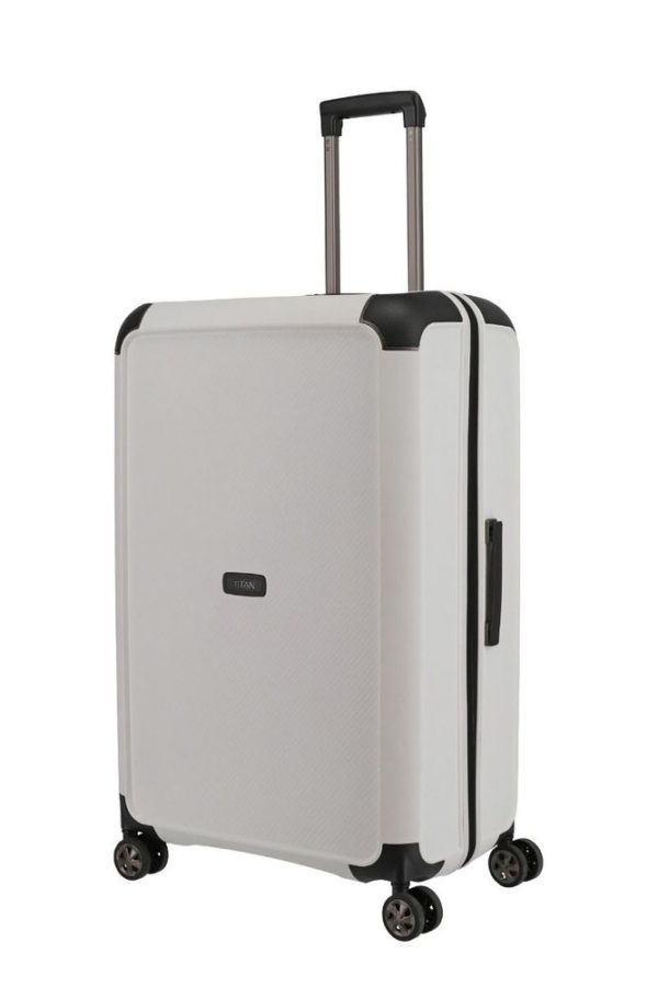 Titan Skořepinový cestovní kufr Compax 4w L White 104 l