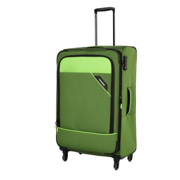 Travelite Cestovní kufr Derby 4w L Green 87549-80 102/115 l