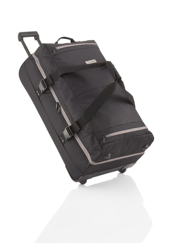 Travelite Cestovní taška na kolečkách Basics Doubledecker Black 94 l