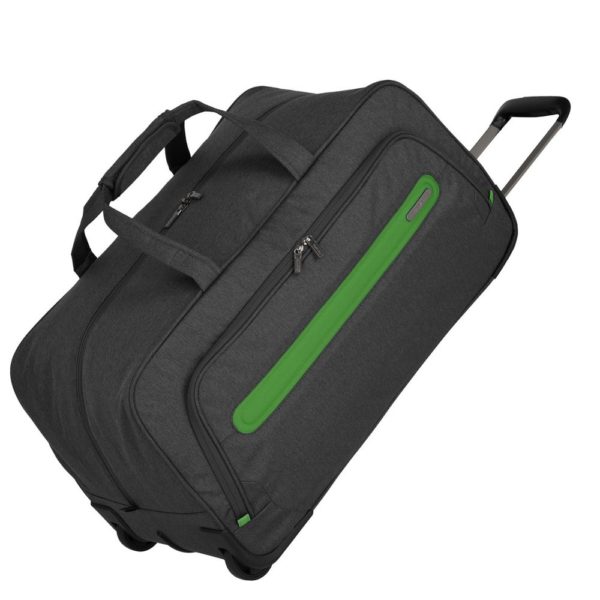 Travelite Cestovní taška na kolečkách Madeira Anthracite/Green 60 l