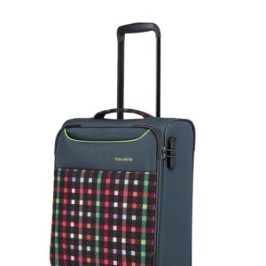 Travelite Kabinový cestovní kufr Argon S Checked Pattern 30 l