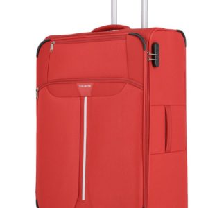 Travelite Látkový cestovní kufr Speedline 4w L Red 89 l