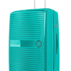 Travelite Skořepinový cestovní kufr Ceris L Green 100 l