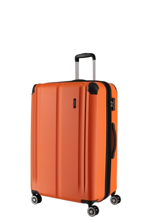 Travelite Skořepinový cestovní kufr City M Orange 78/86 l