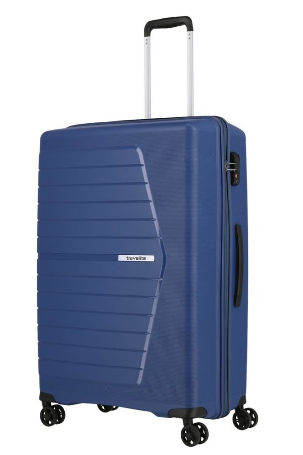 Travelite Skořepinový cestovní kufr Nubis L Midnight blue 92 l