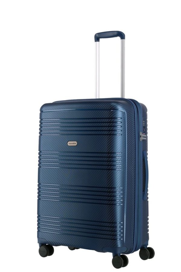 Travelite Skořepinový cestovní kufr Zenit M Blue 72/77 l