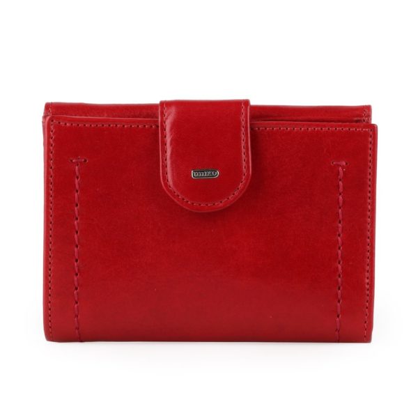 Uniko Dámská kožená peněženka Beltline - červená