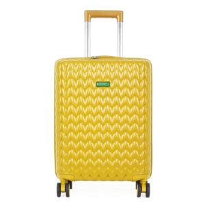 United Colors of Benetton Kabinový cestovní kufr KNIT 35 l - žlutá