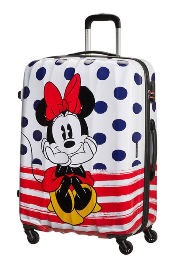 American Tourister Cestovní kufr Disney Legends Spinner 88 l - Minnie Blue Dots