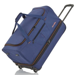 Travelite Cestovní taška na kolečkách Basics L Navy/orange 98/119 l