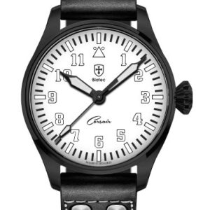 Biatec Corsair Vintage 05 - Černý řemínek v pilotním stylu