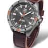 Kožený řemínek Vostok Europe pro Almaz NH35A-320H263 - hnědý/lesklá spona - Image 3