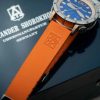 Silikonový řemínek Alexander Shorokhoff - oranžový - 20 mm - Image 2