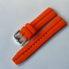 Silikonový řemínek Vostok Europe pro Almaz NH35A/320H263 - oranžový/matná spona - Image 2