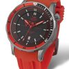 Silikonový řemínek Vostok Europe pro Anchar - červený/matná spona - Image 3