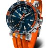 Silikonový řemínek Vostok Europe pro Energia-2 - oranžový/lesklá spona - Image 2