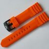Silikonový řemínek Vostok Europe pro VK61-571F612 - oranžový/černá spona - Image 2