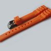 Silikonový řemínek Vostok Europe pro VK61-571F612 - oranžový/černá spona - Image 3