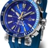 Vostok Europe Energia Rocket Automatic GMT NH34-575A716 - Modrý silikonový řemínek