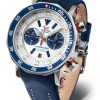 Vostok Europe Lunochod-2 Chrono Line 6S21-620A630 - Modrý silikonový řemínek - Image 2