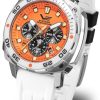 Vostok Europe Systema Periodicum Neon VK67-650A723 - Bílý silikonový řemínek - Image 2