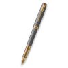 Plnicí pero Parker Sonnet Deluxe Silver Chiselled GT 1502/51314 - hrot F (slabý) - Image 2