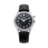 Vulcain Cricket Classique 39 mm - Black/White/Blue - Brown Plain - Image 3